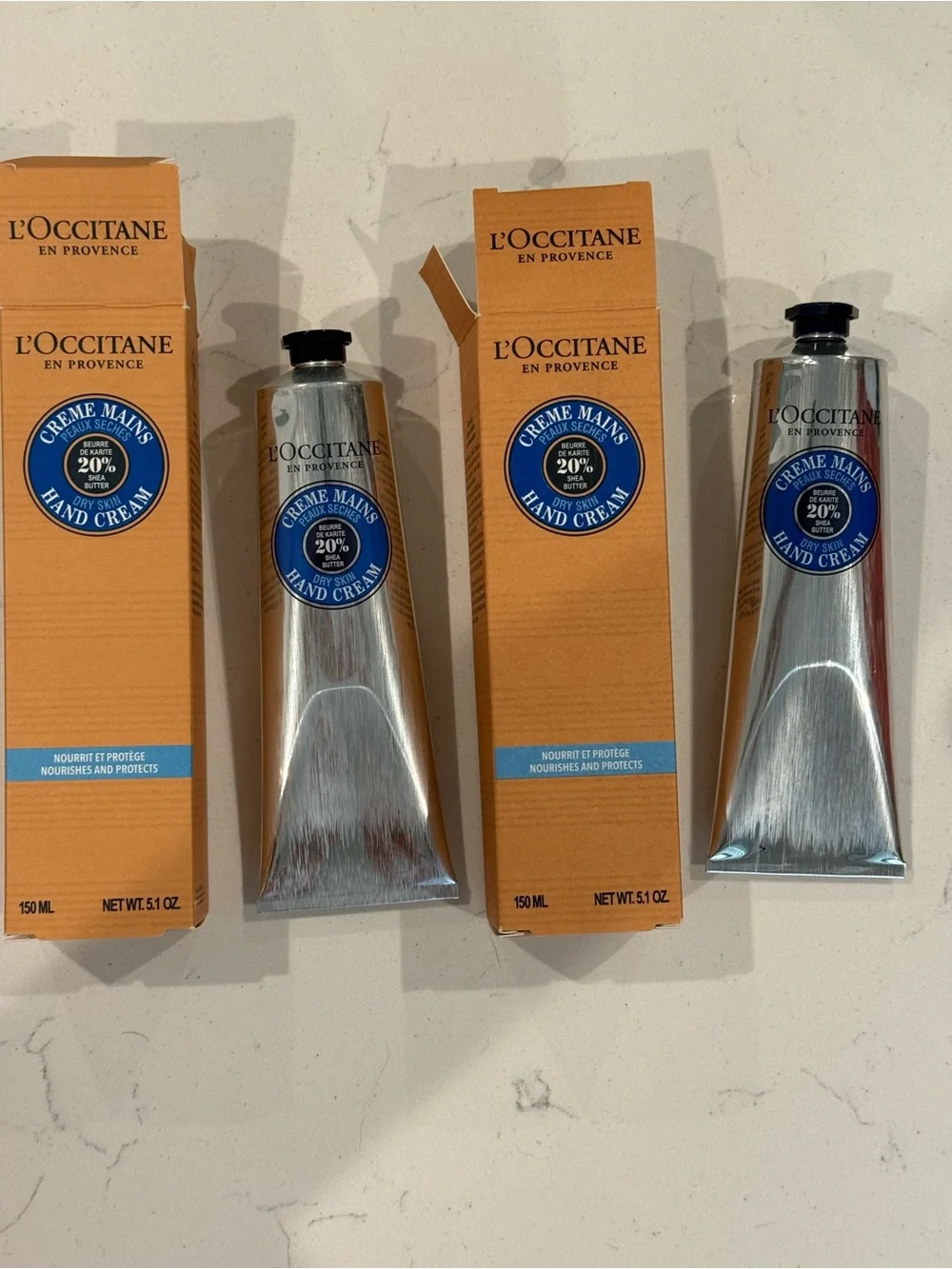 L'OCCITANE Dry Skin Hand Cream (2 tubes w/ boxes)
